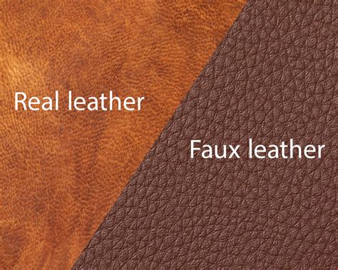 real faux leather vs real